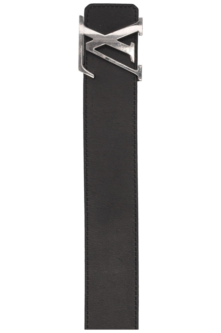 LOUIS VUITTON Initiales Leather Belt Black