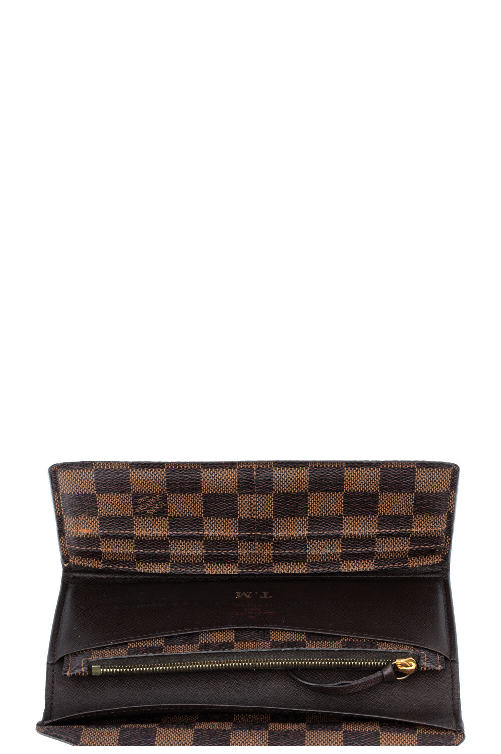 Portefeuille enveloppe Josephine LOUIS VUITTON en toile Damier Ébène