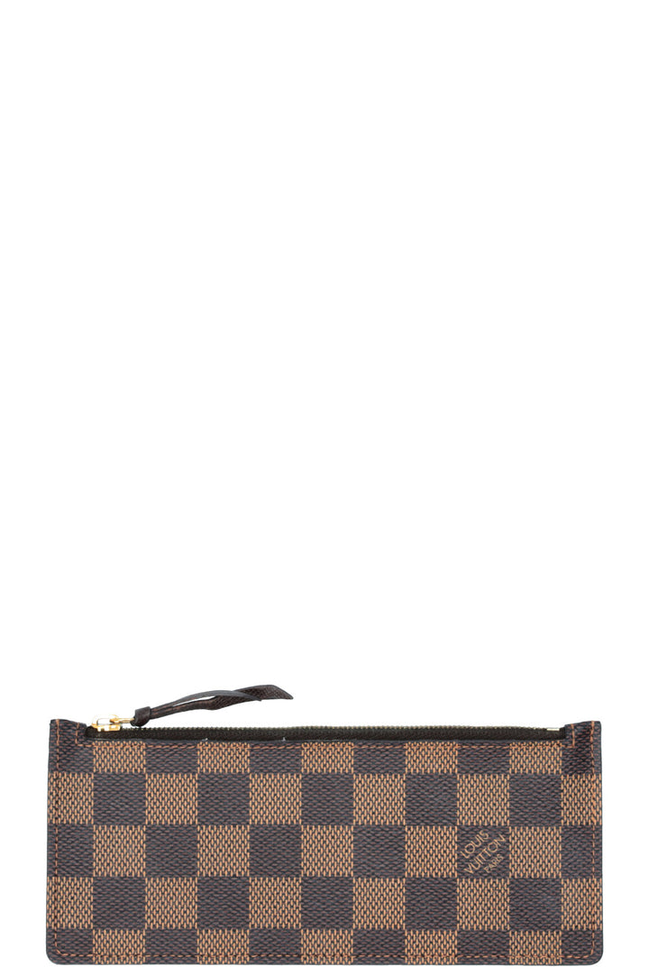 Portefeuille enveloppe Josephine LOUIS VUITTON en toile Damier Ébène