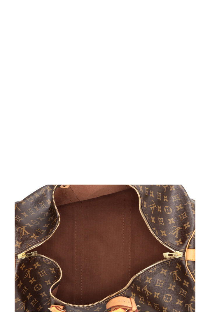 LOUIS VUITTON Keepall 55 Bandoulière Canvas Brown