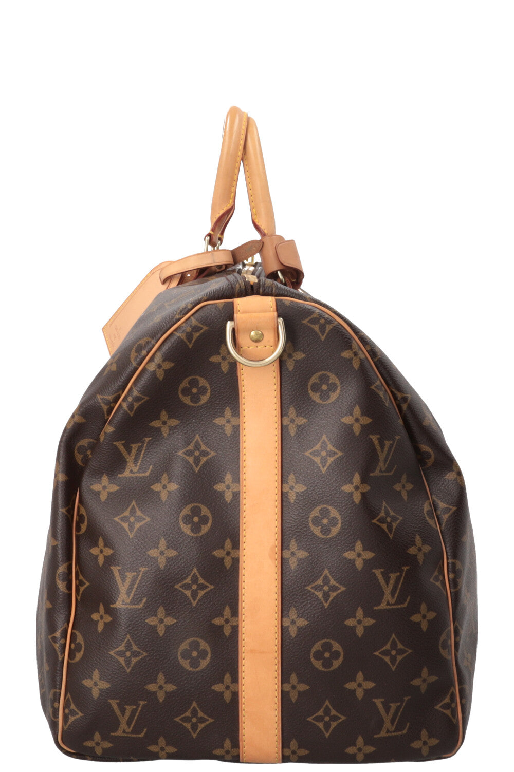 LOUIS VUITTON Keepall 55 Bandoulière Canvas Brown