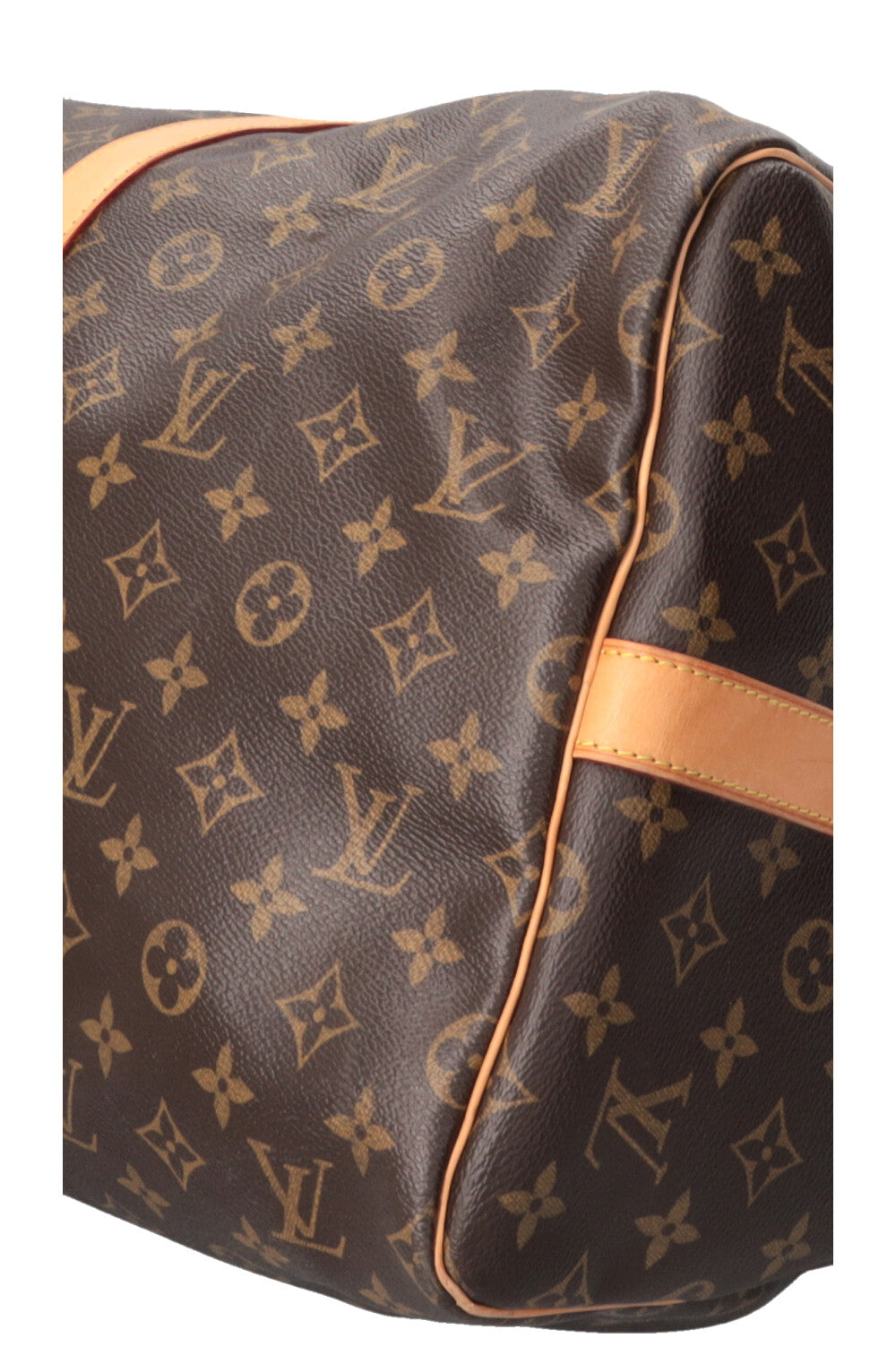 LOUIS VUITTON Keepall 55 Bandoulière Canvas Brown