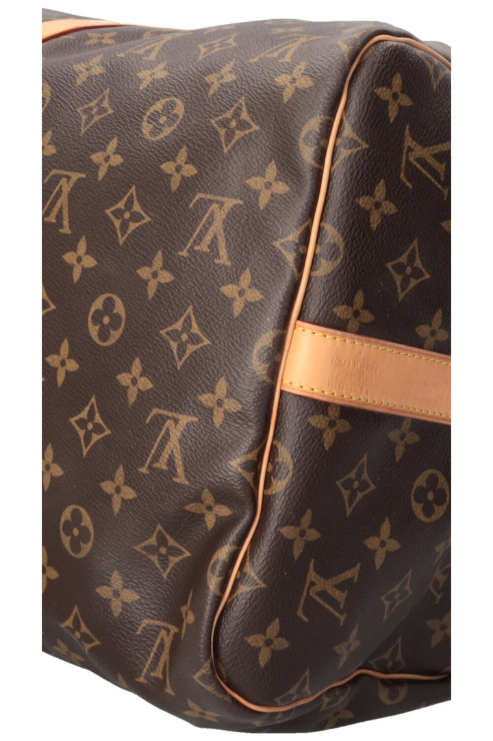 LOUIS VUITTON Keepall 55 Bandoulière Canvas Brown