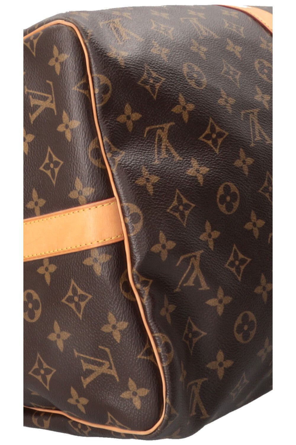 LOUIS VUITTON Keepall 55 Bandoulière Canvas Brown