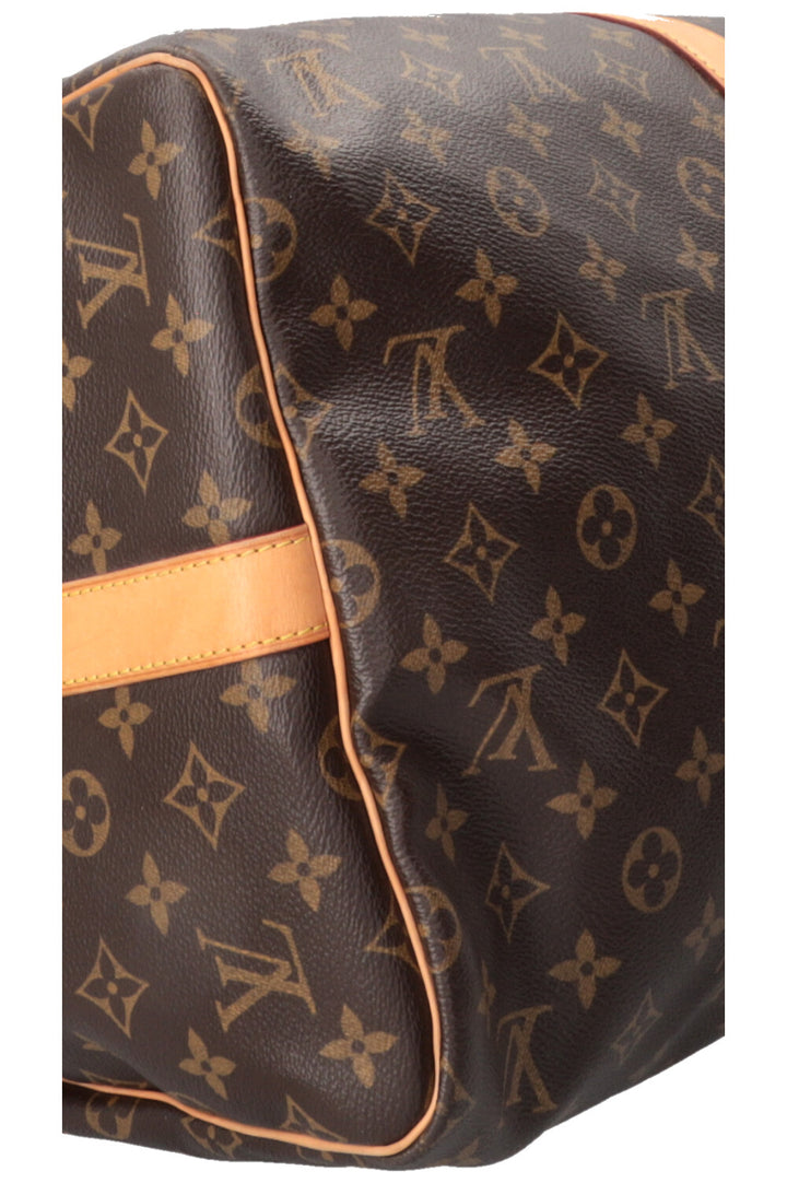 LOUIS VUITTON Keepall 55 Bandoulière Canvas Brown