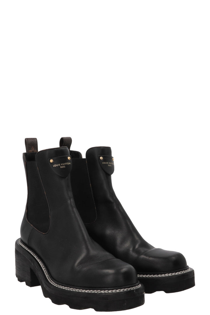 LOUIS VUITTON LV Beaubourg Boots Calfskin Black