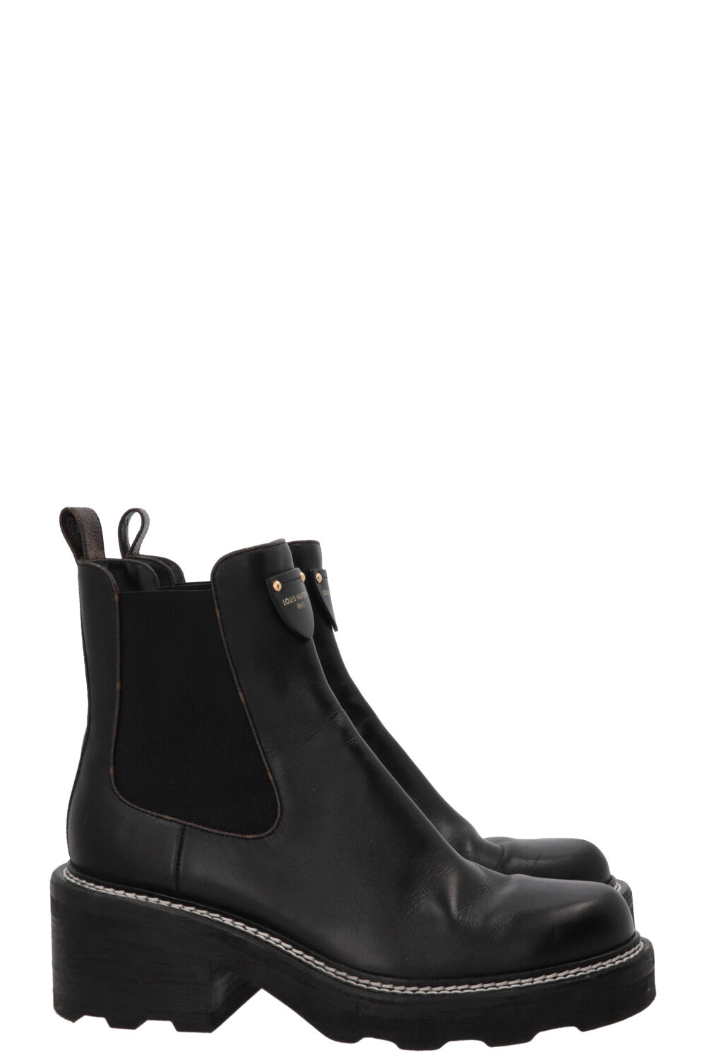 LOUIS VUITTON LV Beaubourg Boots Calfskin Black