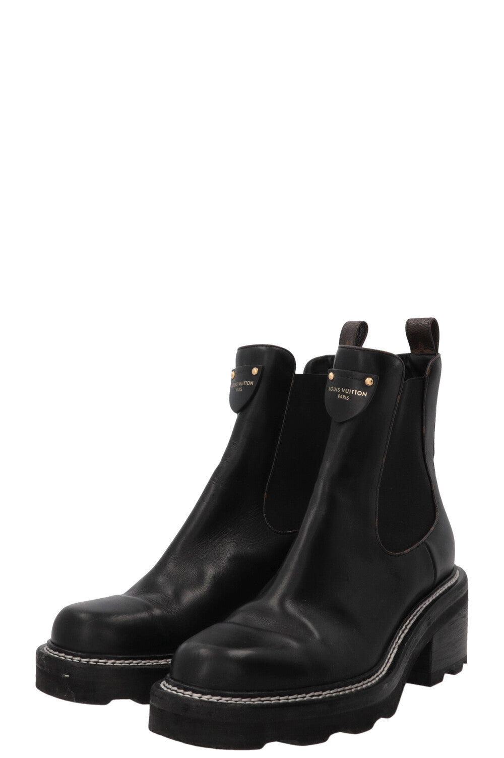 LOUIS VUITTON LV Beaubourg Boots Calfskin Black