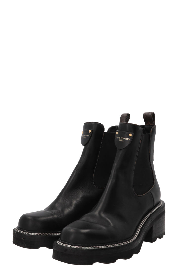 LOUIS VUITTON LV Beaubourg Boots Calfskin Black