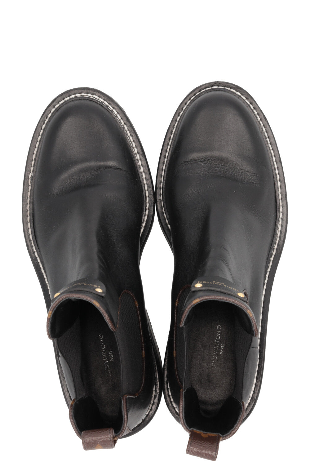 LOUIS VUITTON LV Beaubourg Boots Calfskin Black