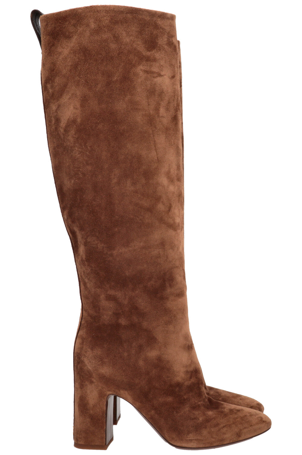 LOUIS VUITTON LV MNG Knee High Boots Suede Camel