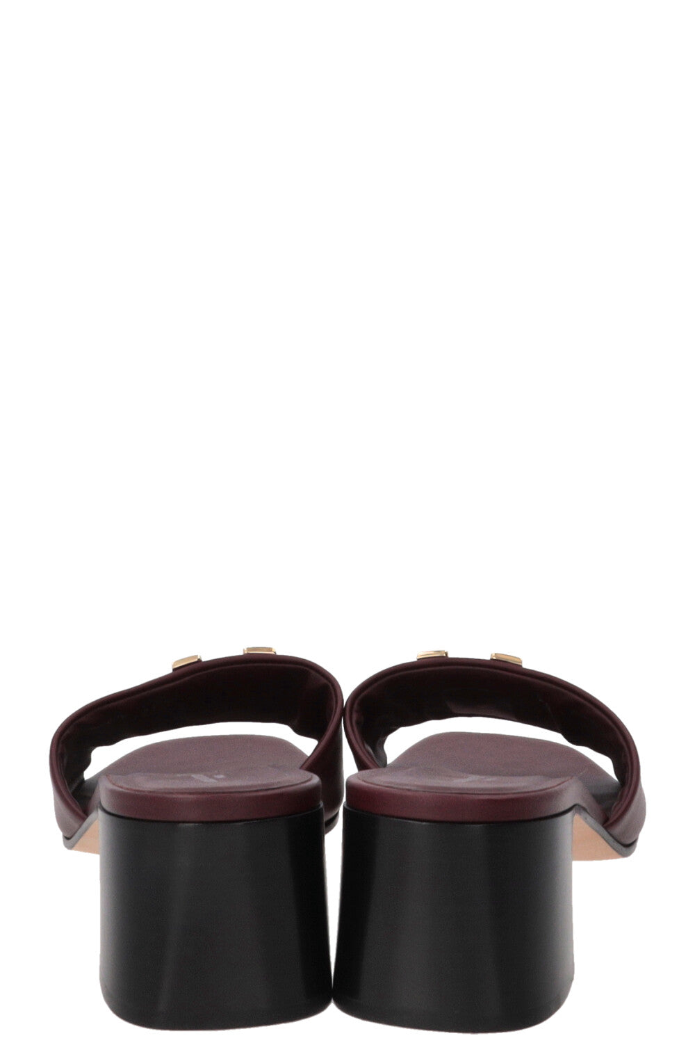 LOUIS VUITTON LV Mare Mules Leather Burgundy