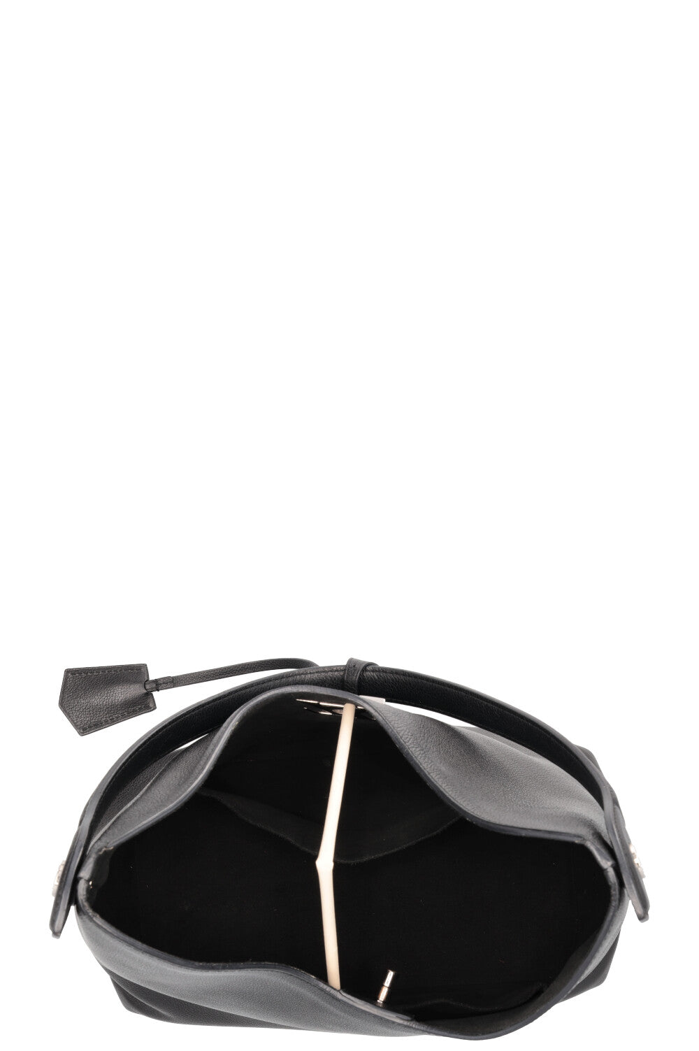 LOUIS VUITTON Lockme Hobo Bag Leather Black