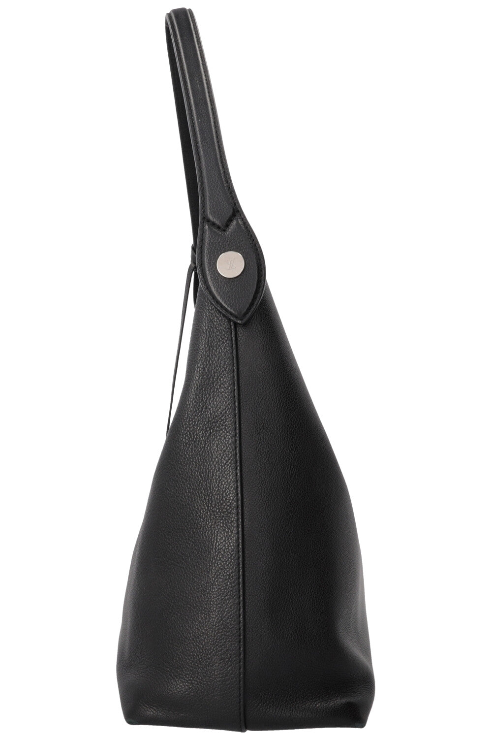 LOUIS VUITTON Lockme Hobo Bag Leather Black