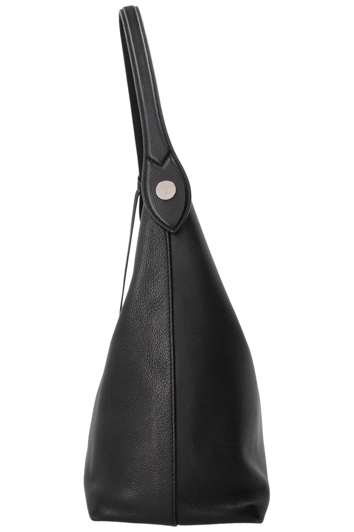 LOUIS VUITTON Lockme Hobo Bag Leather Black