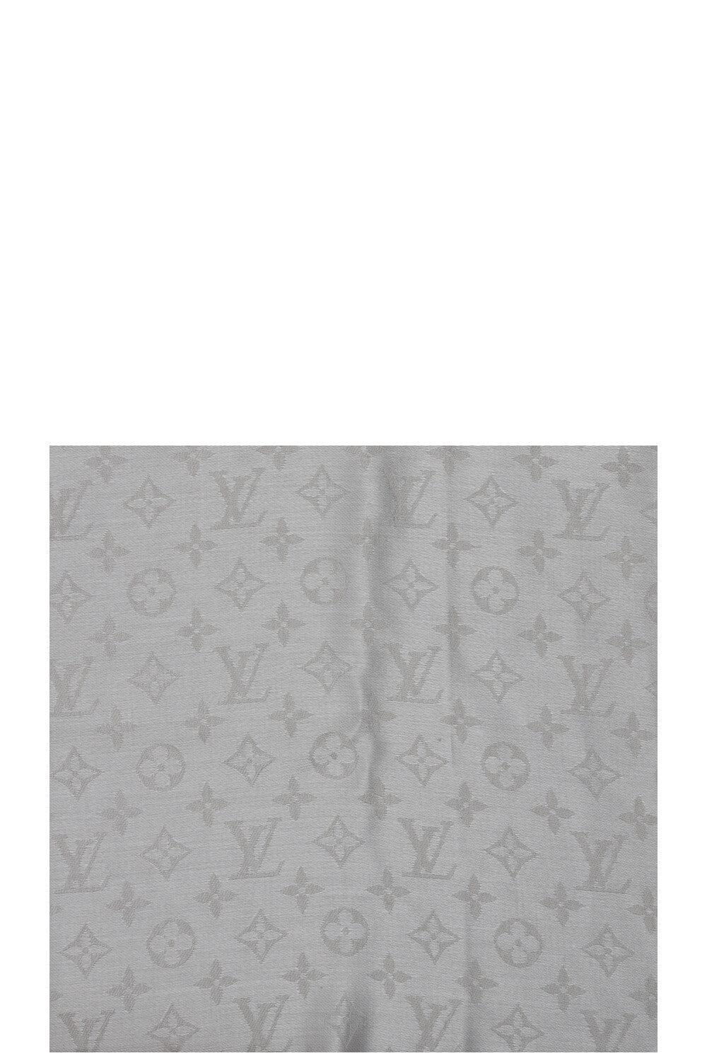 LOUIS VUITTON MNG Jacquard Scarf Silk Beige