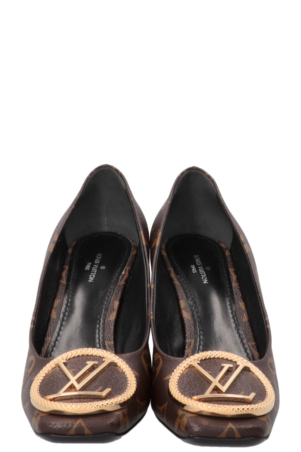 LOUIS VUITTON Madeleine Heels MNG Canvas Brown