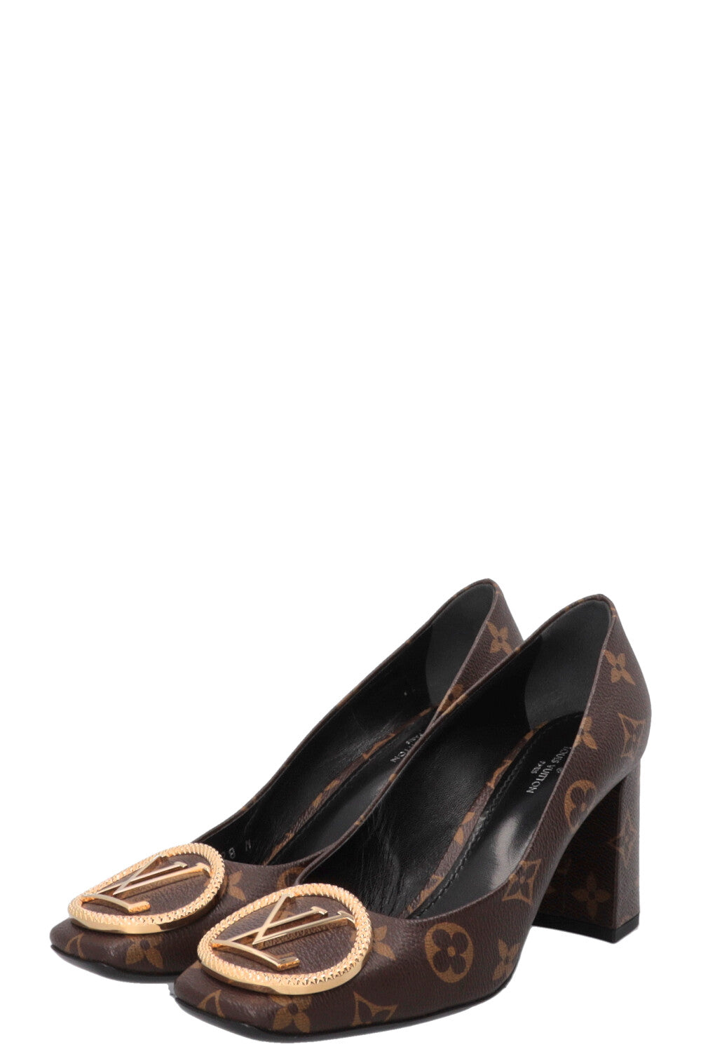 LOUIS VUITTON Madeleine Heels MNG Canvas Brown