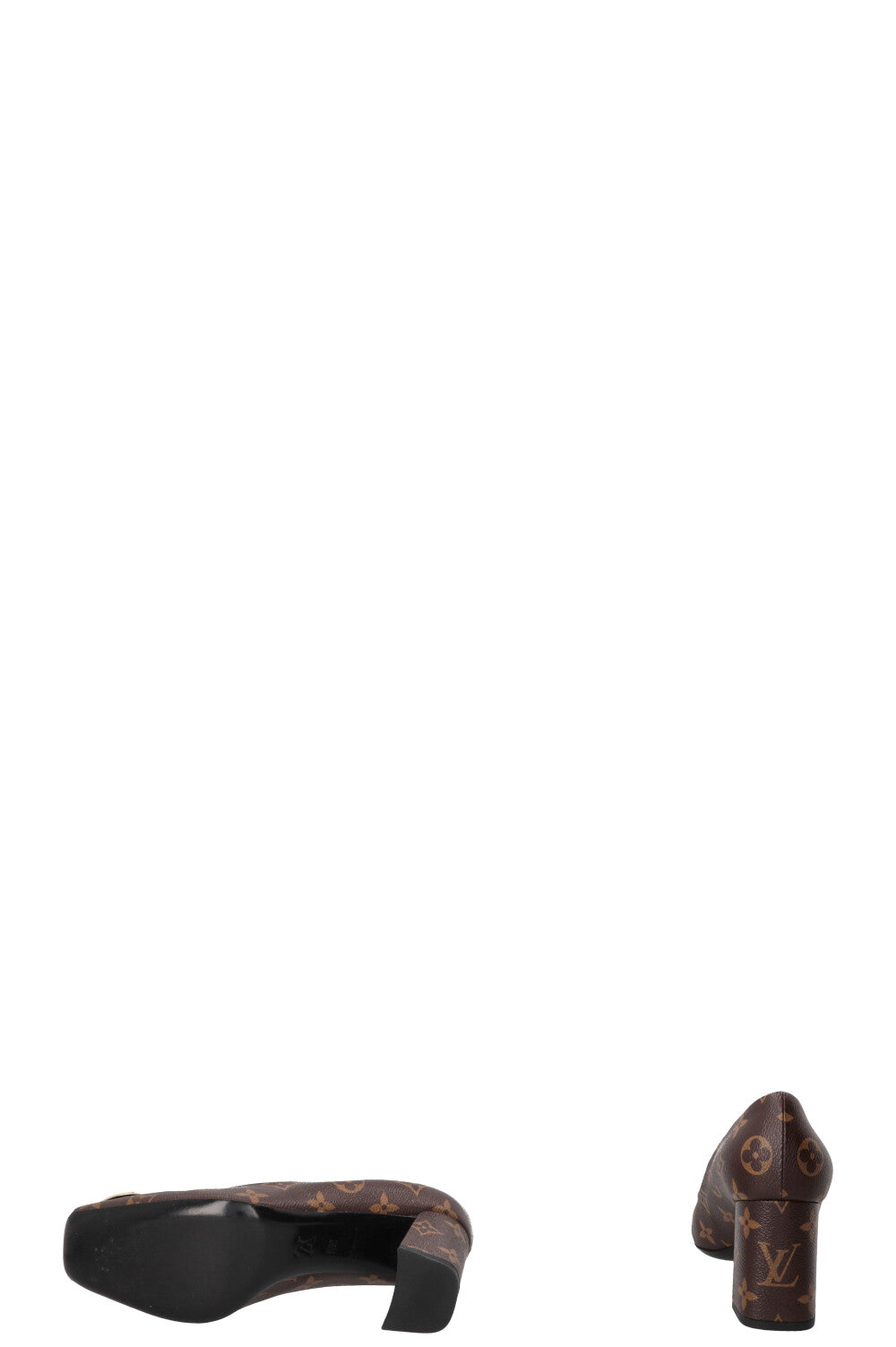 LOUIS VUITTON Madeleine Heels MNG Canvas Brown