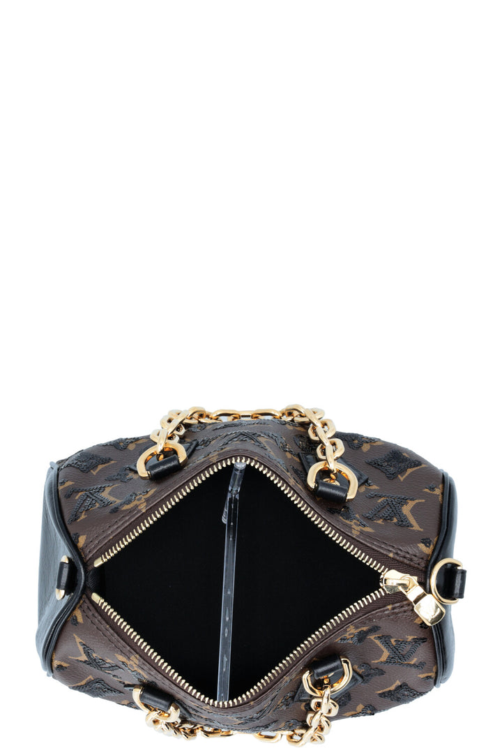 LOUIS VUITTON Mini Sequin Speedy Bandouliere MNG Canvas