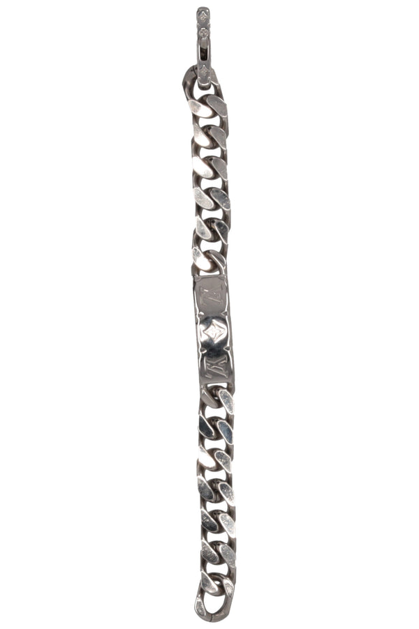 LOUIS VUITTON Monogram Chain Bracelet Silver