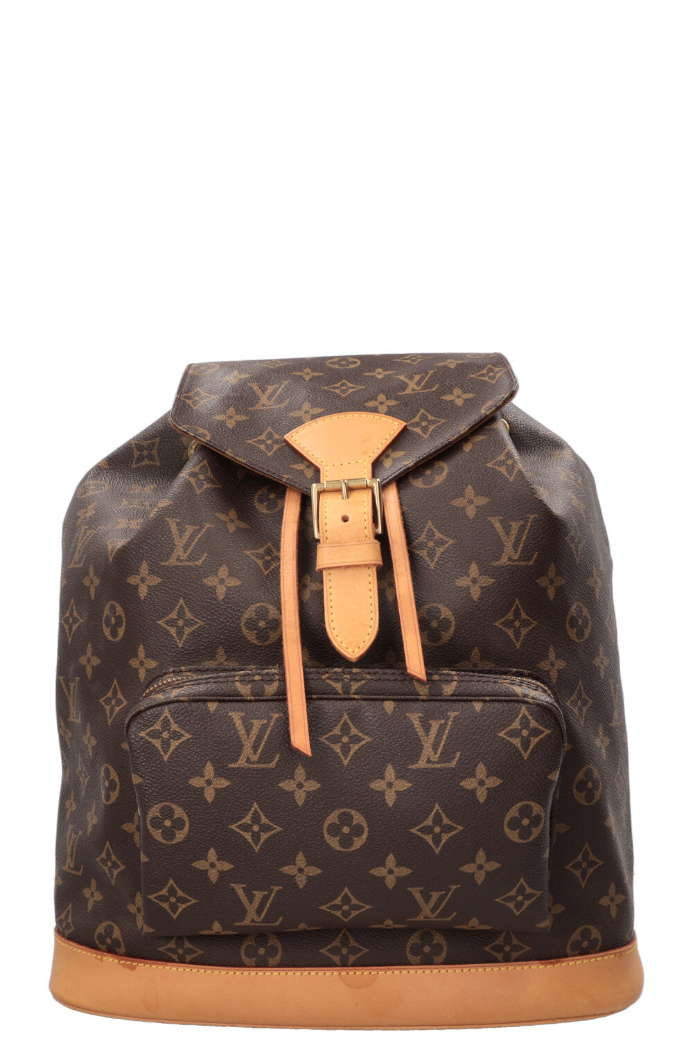 LOUIS VUITTON Montsouris GM Backpack MNG Canvas Leather Brown