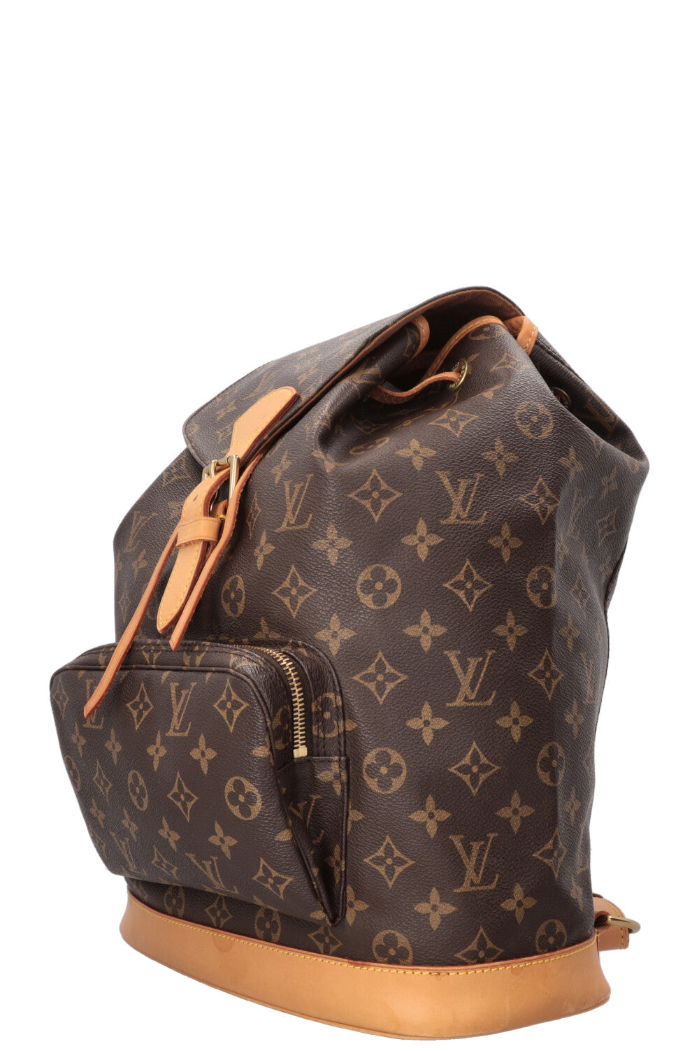 LOUIS VUITTON Montsouris GM Backpack MNG Canvas Leather Brown