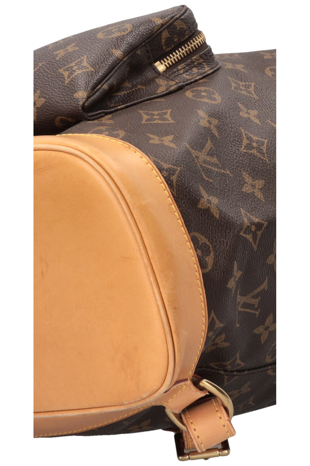 LOUIS VUITTON Montsouris GM Backpack MNG Canvas Leather Brown