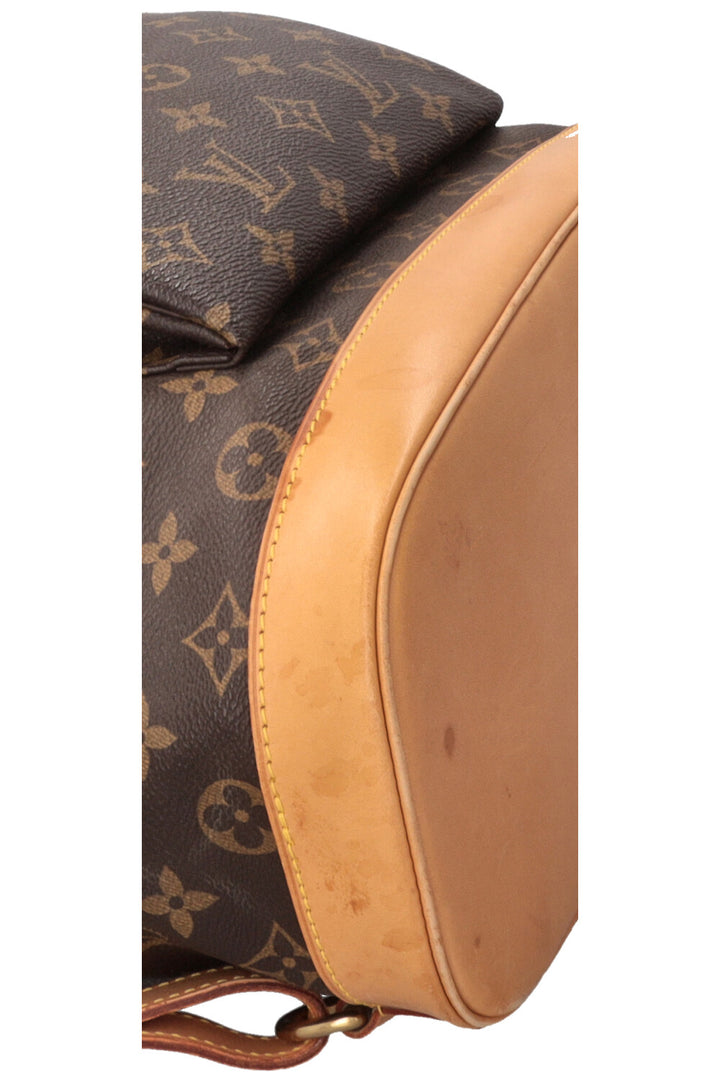 LOUIS VUITTON Montsouris GM Backpack MNG Canvas Leather Brown