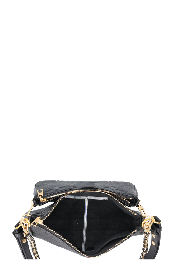 LOUIS VUITTON Multi Pochette Accessoires Cuir Empreinte Noir