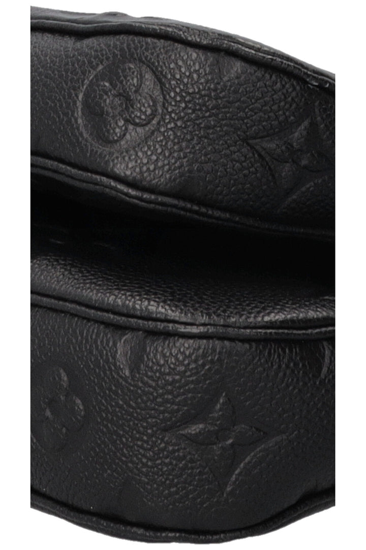 LOUIS VUITTON Multi Pochette Accessoires Cuir Empreinte Noir