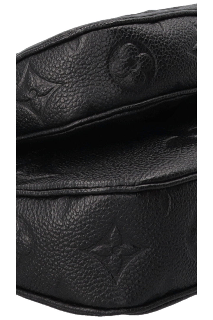 LOUIS VUITTON Multi Pochette Accessoires Cuir Empreinte Noir