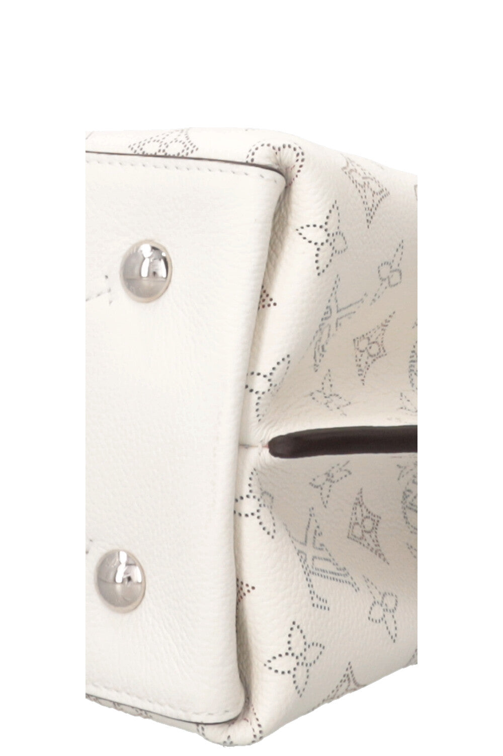 LOUIS VUITTON Muria Bucket Bag Mahina White