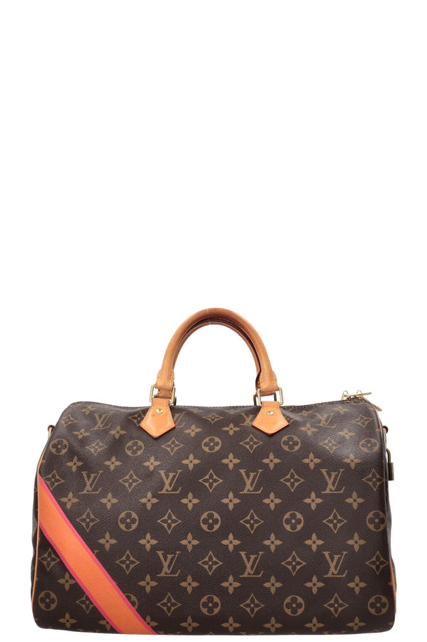 LOUIS VUITTON My LV Heritage Speedy 35 MNG Canvas Orange Pink