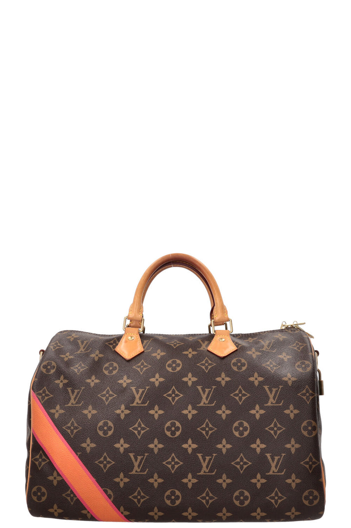 LOUIS VUITTON My LV Heritage Speedy 35 toile MNG orange rose