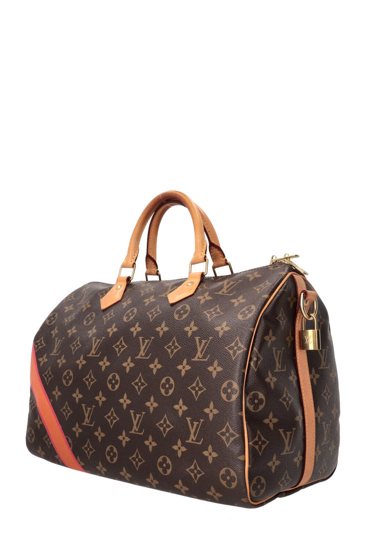 LOUIS VUITTON My LV Heritage Speedy 35 toile MNG orange rose