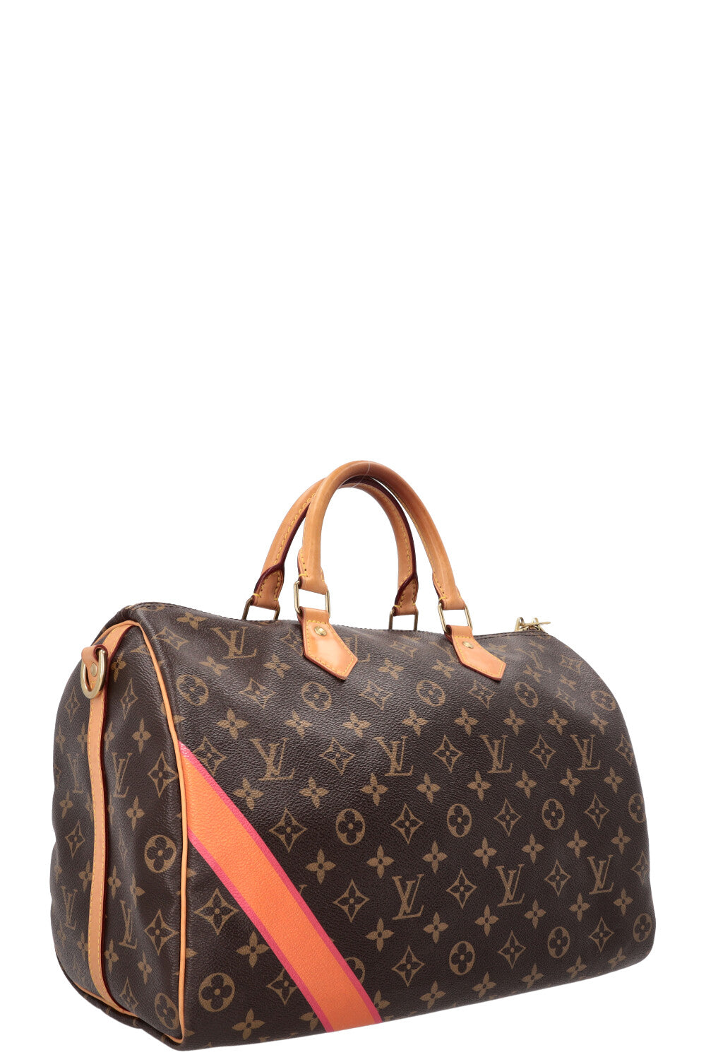LOUIS VUITTON My LV Heritage Speedy 35 toile MNG orange rose