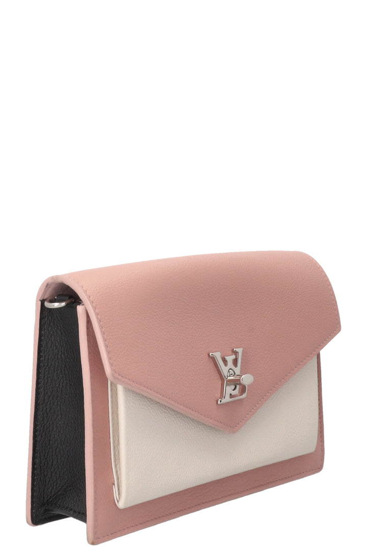 LOUIS VUITTON Mylockme Chain Pochette Leather Tricolor Pink