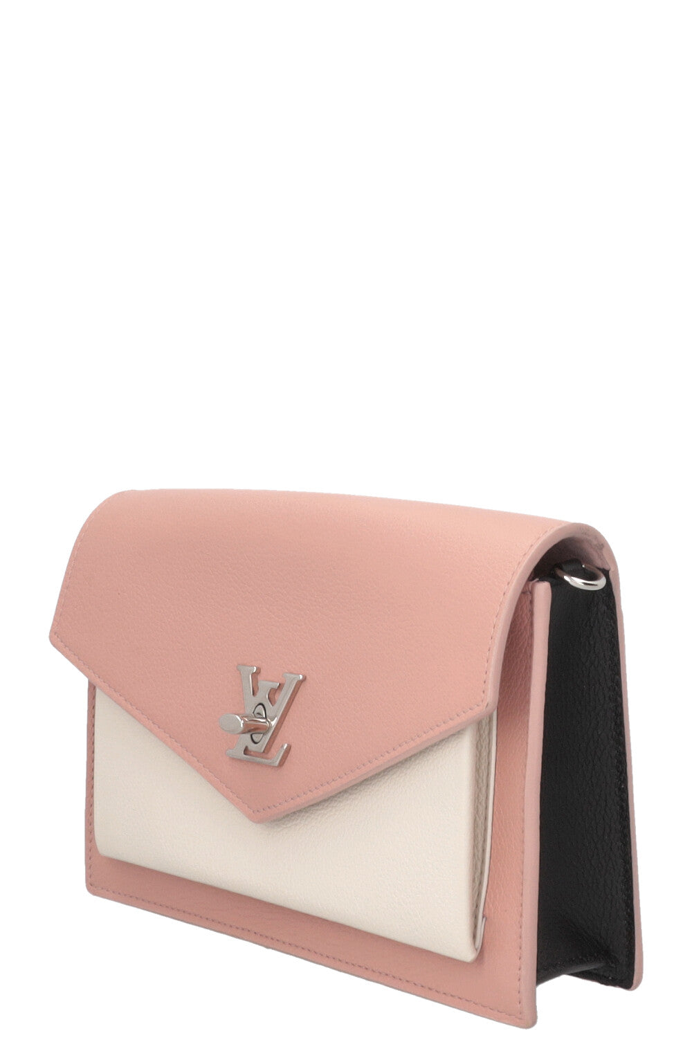 LOUIS VUITTON Mylockme Chain Pochette Leather Tricolor Pink