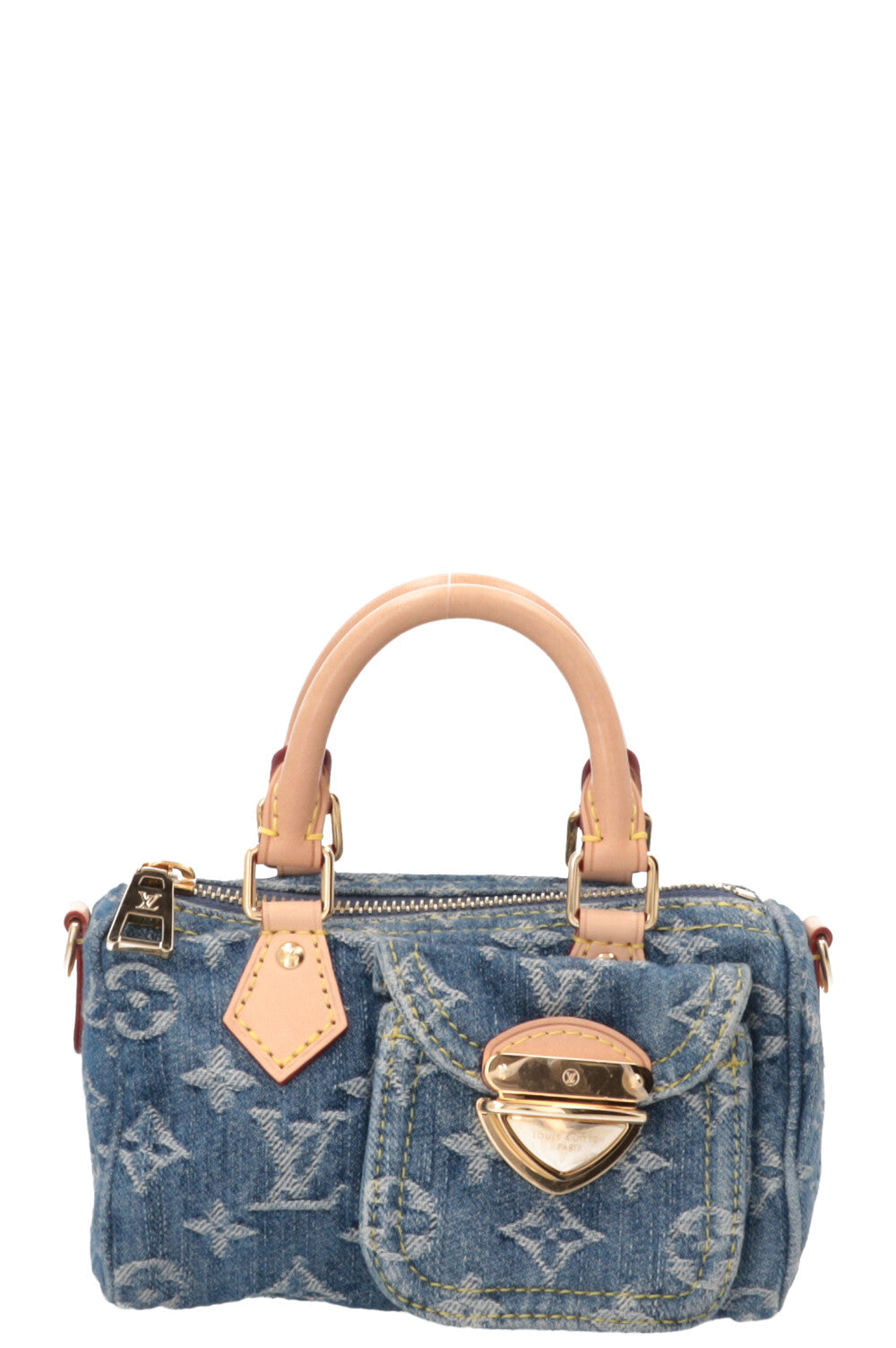LOUIS VUITTON Nano Speedy Monogram Denim MNG