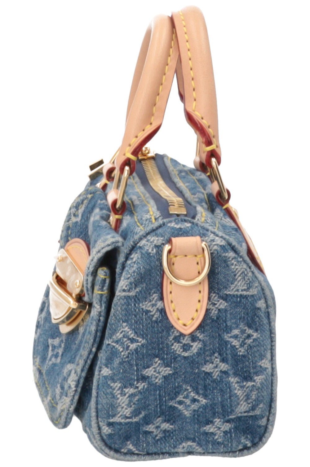 LOUIS VUITTON Nano Speedy Monogram Denim MNG