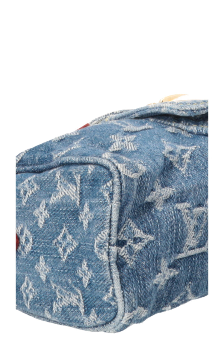 LOUIS VUITTON Nano Speedy Monogram Denim MNG
