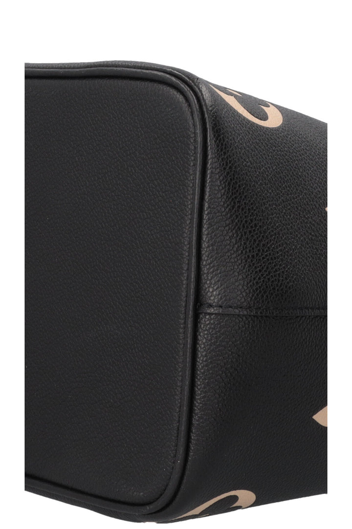 LOUIS VUITTON Néo Noé MM Cuir Empreinte Noir Beige