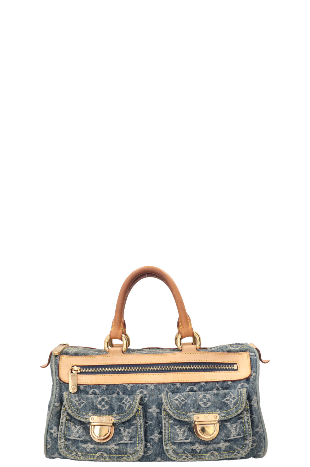 LOUIS VUITTON Neo Speedy Bag Denim Blue