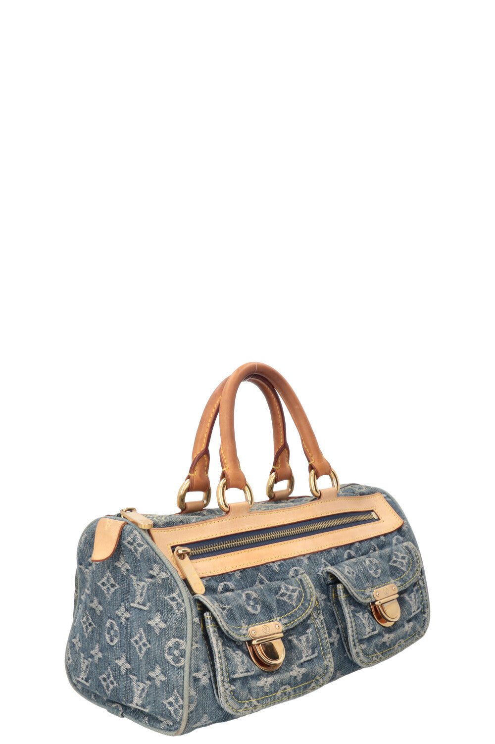 LOUIS VUITTON Neo Speedy Bag Denim Blue