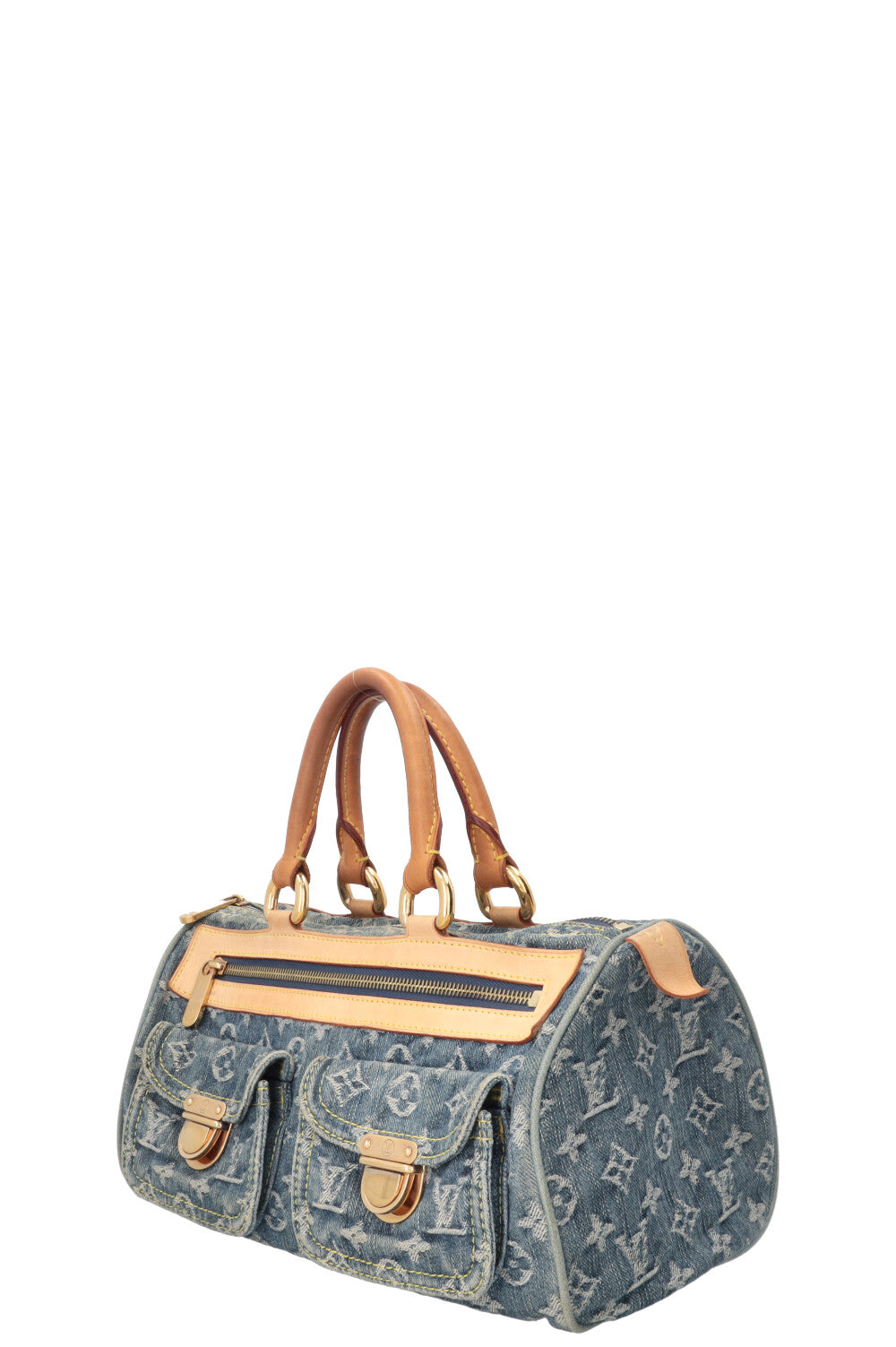 LOUIS VUITTON Neo Speedy Bag Denim Blue