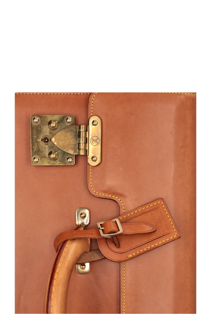 LOUIS VUITTON Nomade Pilot Case Leather Cognac
