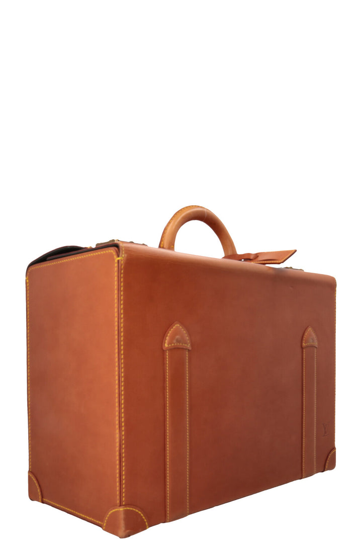 LOUIS VUITTON Nomade Pilot Case Leather Cognac