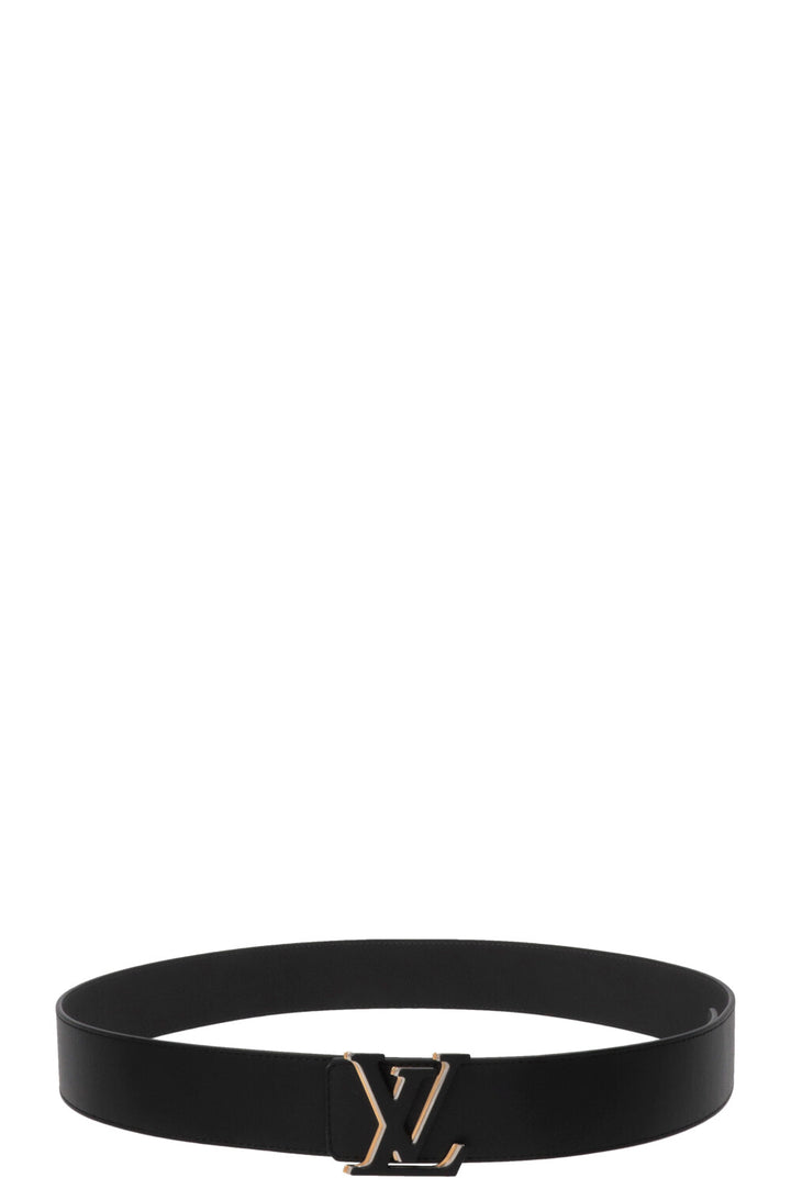 LOUIS VUITTON Optic Reversible Belt Leather Black