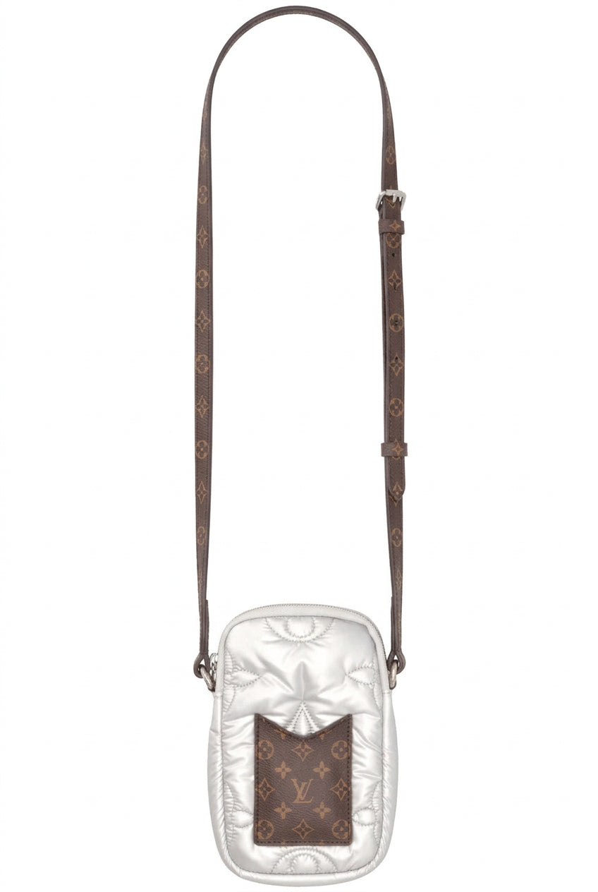 LOUIS VUITTON Pillow Phone Case Econyl Nylon Silver